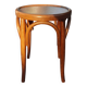Thonet-style curved wooden stool