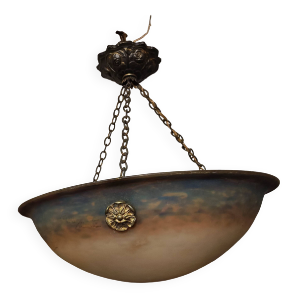 Suspension, vasque Müller & Fils, Art Déco — Beyit