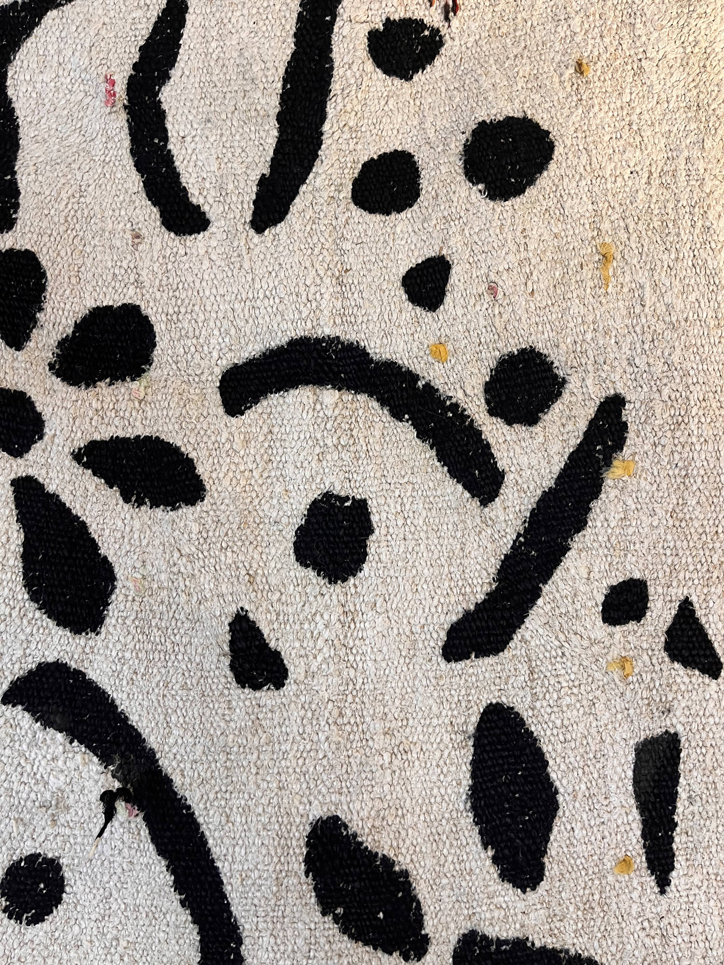 Contemporary carpet hemp abstract prints 281 x 185