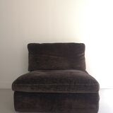 Vintage velvet brown driver, Steiner design 1970