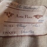 Wall tapestry hanging Les Vendanges Editions ARTIS FLORA numbered