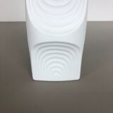 OP Art biscuit porcelain german vase made by AK Kaiser, Germany, 1970s