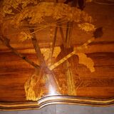 Gallé Art Nouveau Table with Cradle Decor