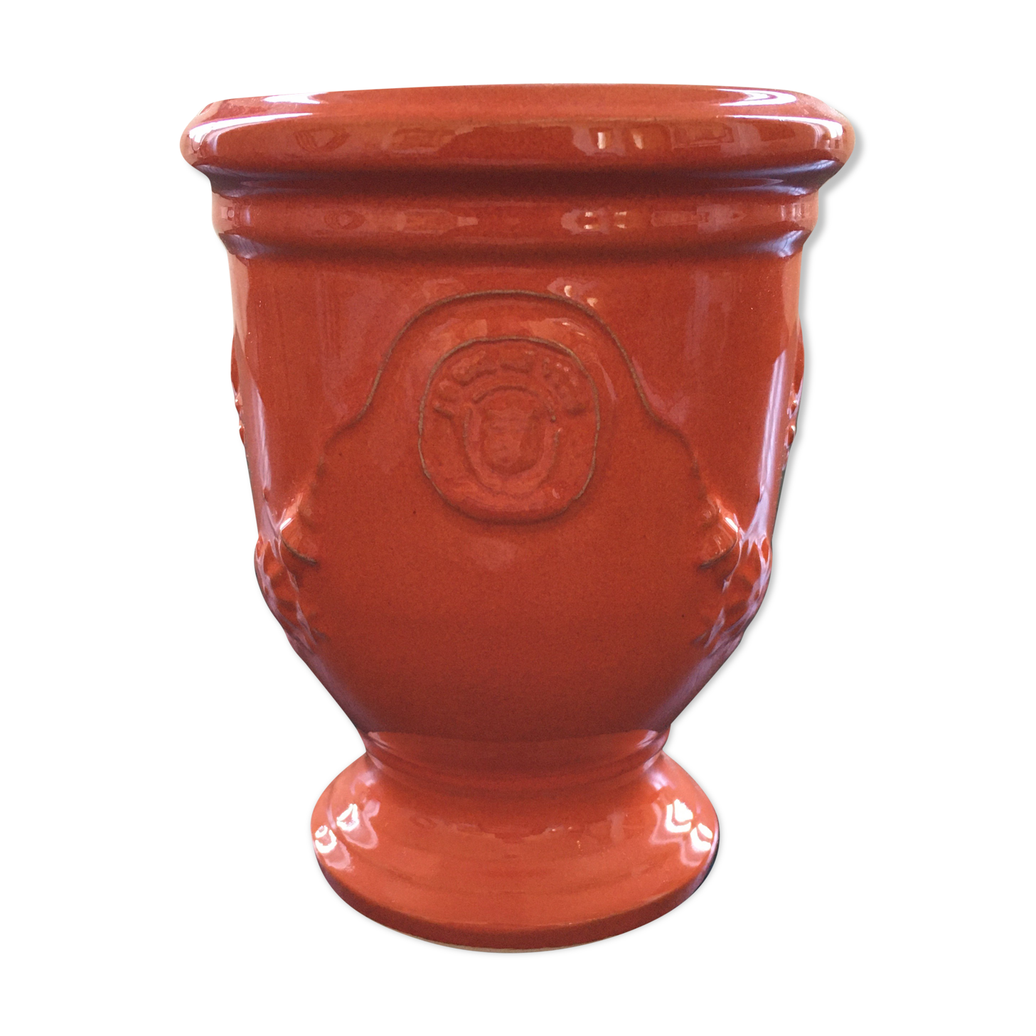Orange Anduze vase