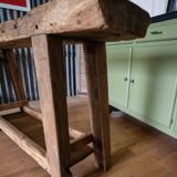 Old restored carpenter's workbench