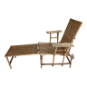 Chaise longue en rotin