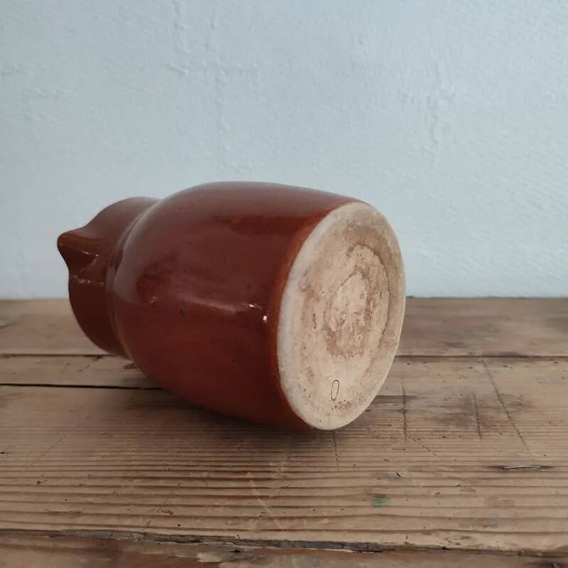 Glazed stoneware jug