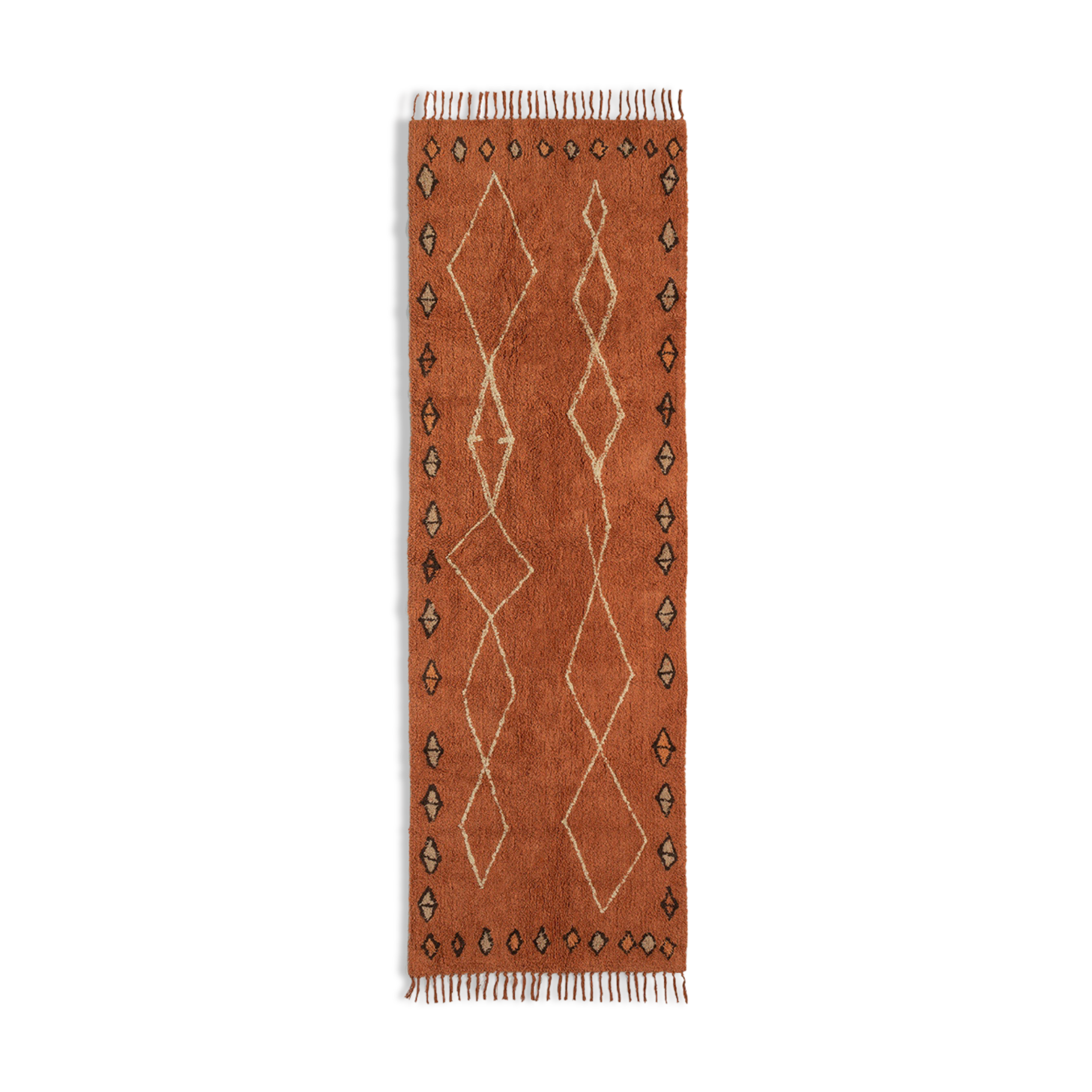 Tapis berbere 80 x 240 cm orange