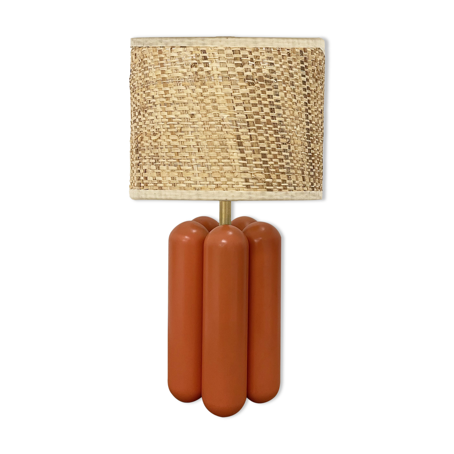 Lamp Charlotte Corail Raphia - Cosin Paris