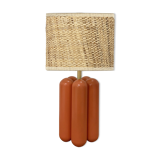 Lamp Charlotte Corail Raphia - Cosin Paris