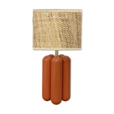 Lamp Charlotte Corail Raphia - Cosin Paris