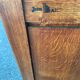 2 solid oak bedside tables signed Jean Laick Dol-de-Bretagne