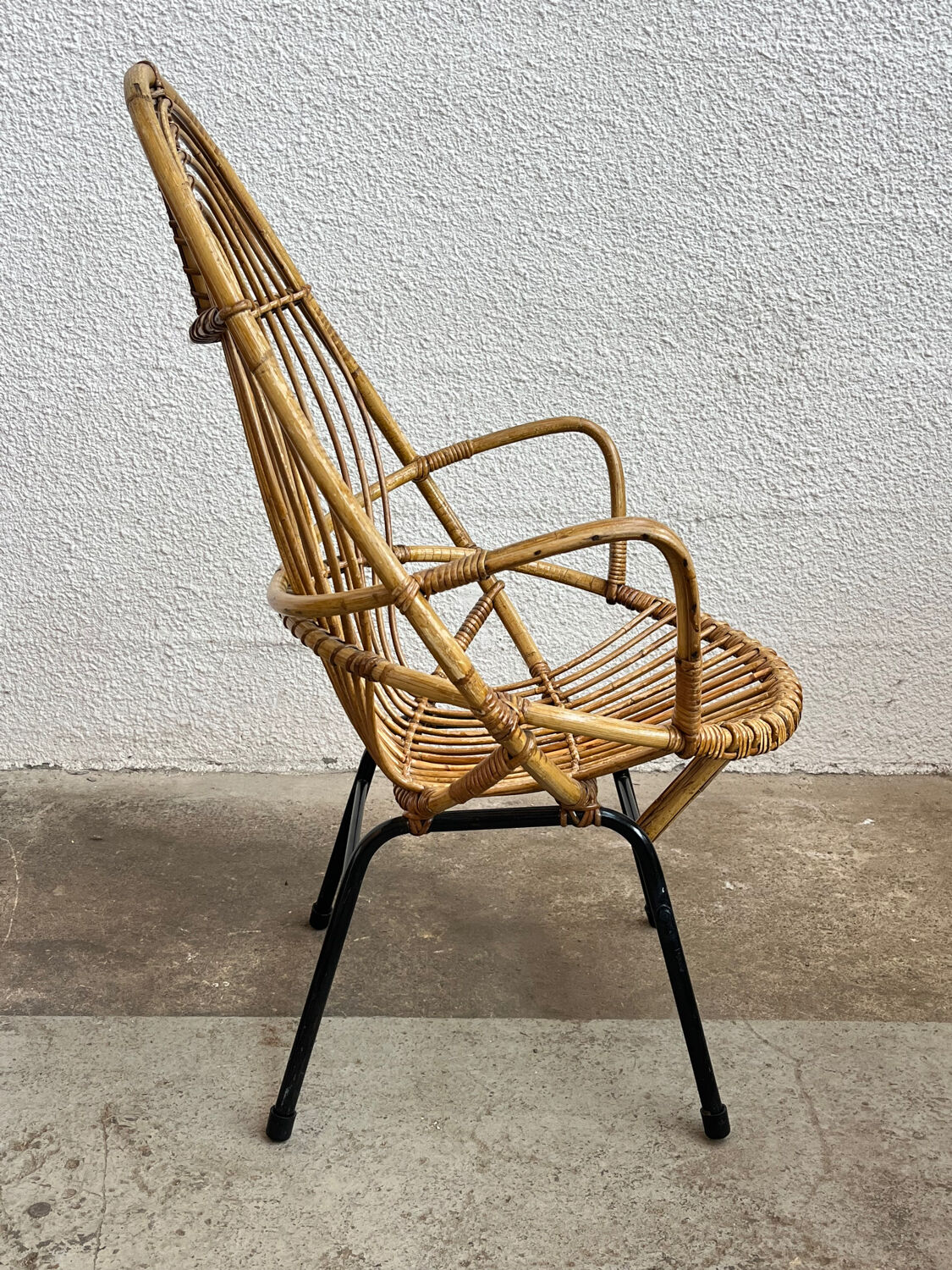 Rattan armchair