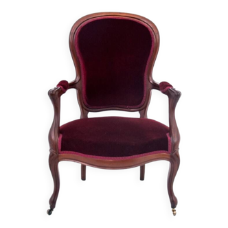 Antique armchair, Northern Europe, late 19th century.