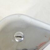 Art deco office lamp in chrome metal