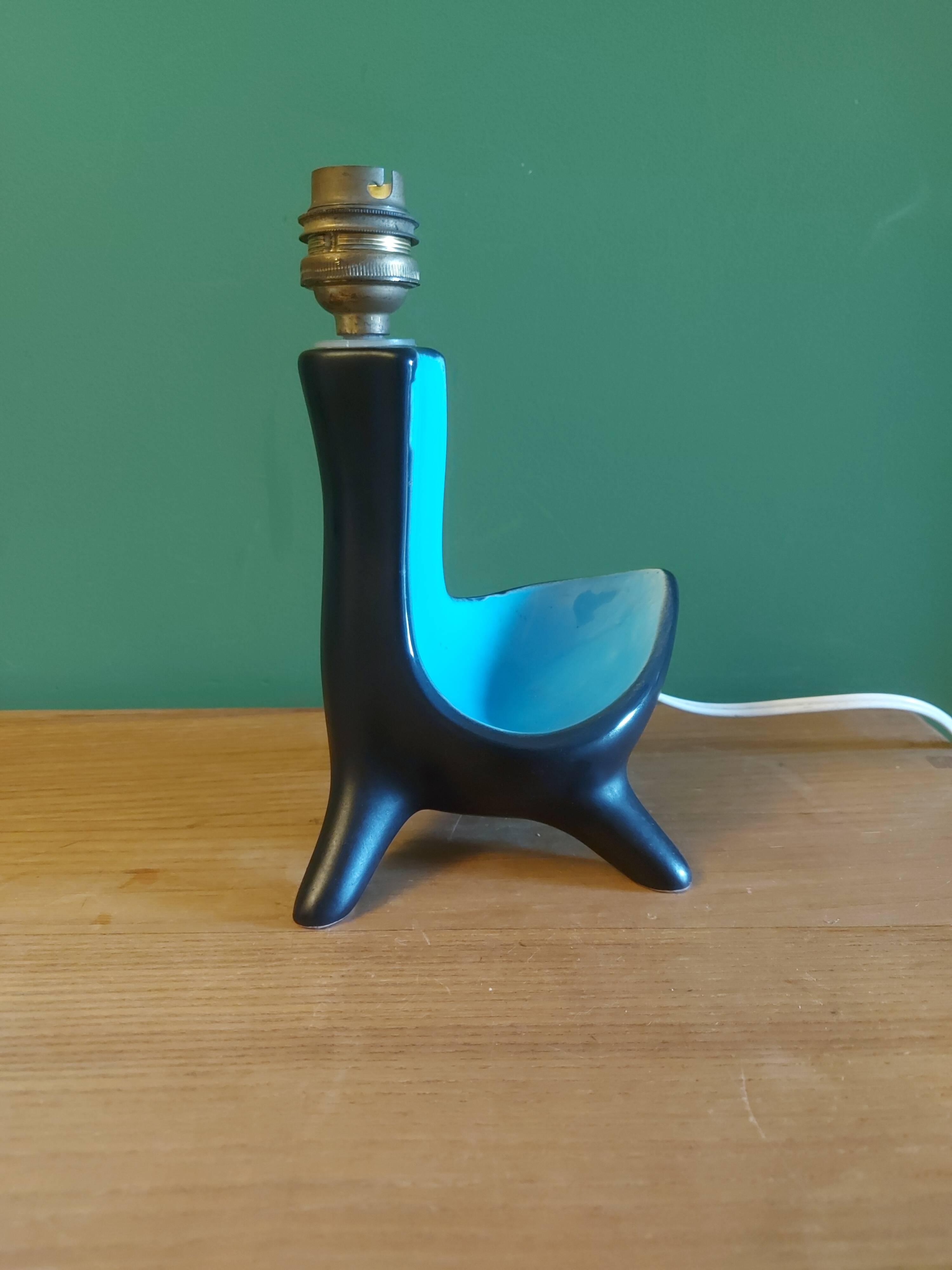 Ceramic lamp foot 60's