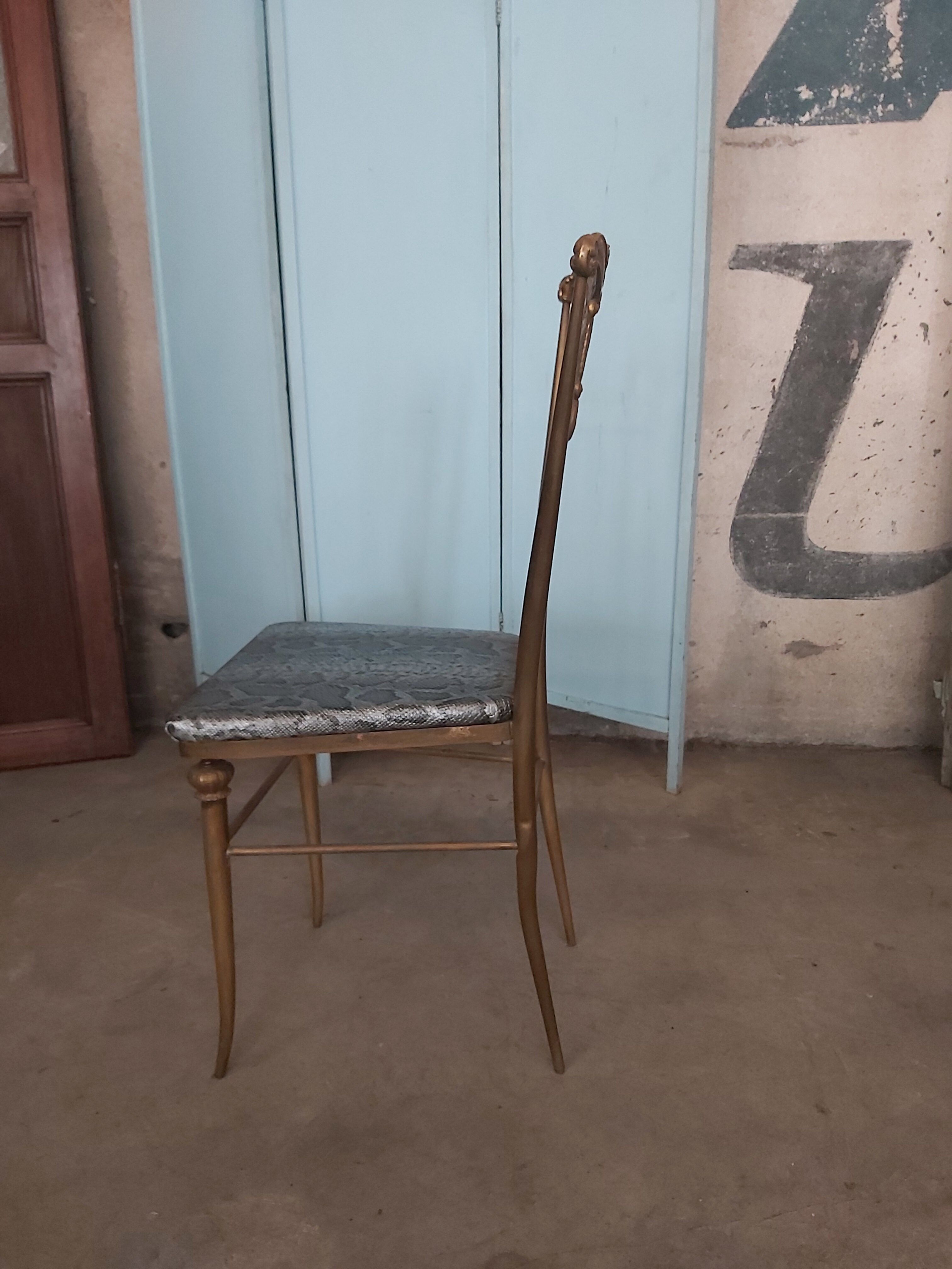 Old brass chair
