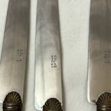 11 bakelite and silver knives early 20th
