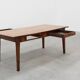 French Provincial Oak 19th century Farmhouse table with drawers, France