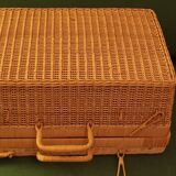 Wicker suitcase
