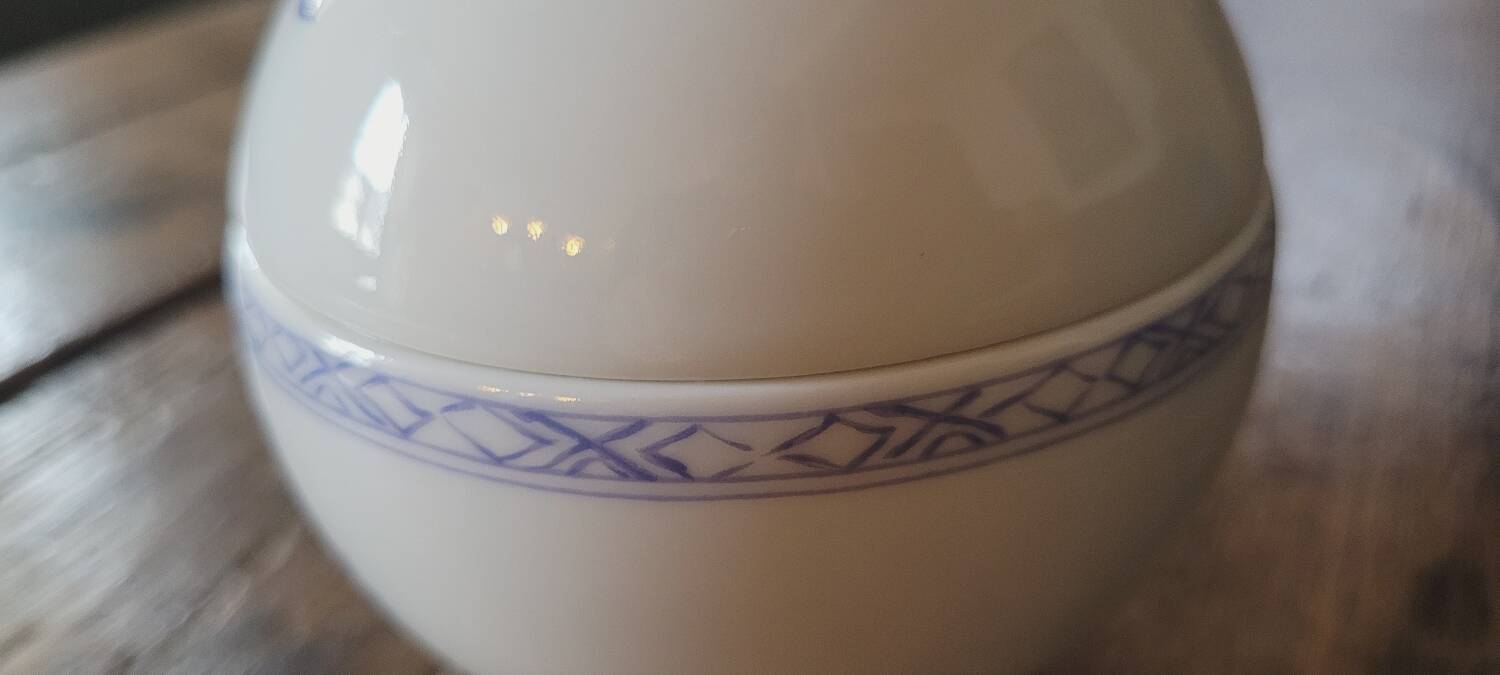 Paris Porcelain mustard pot