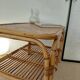 Vintage rattan coffee table from the 70s - organic lines, Riviera spirit.