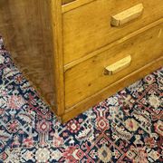 1950s English oak chest of drawers