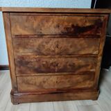 Chest of drawers with 4 drawers, antique furniture.
