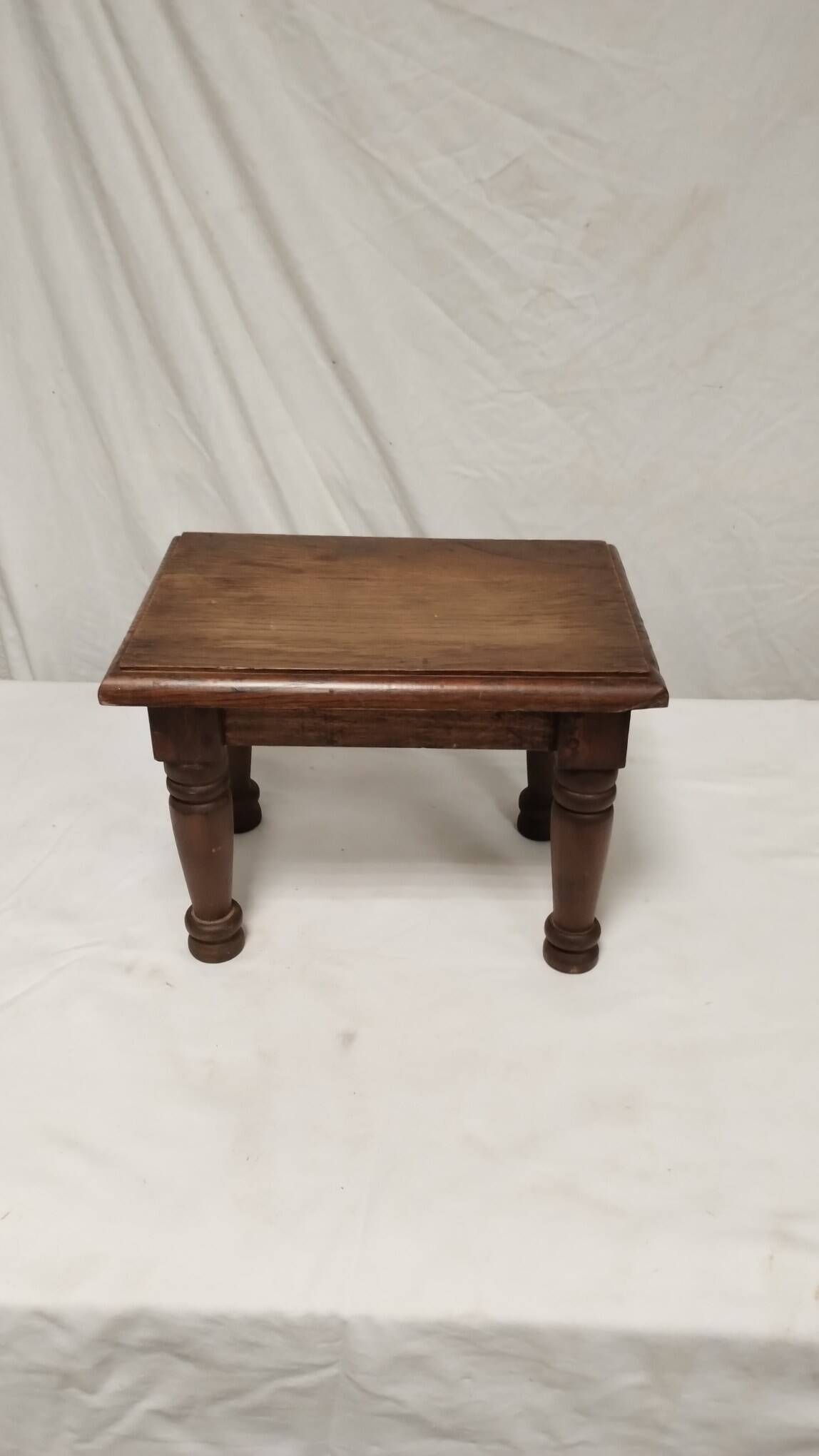 Small solid oak footrest