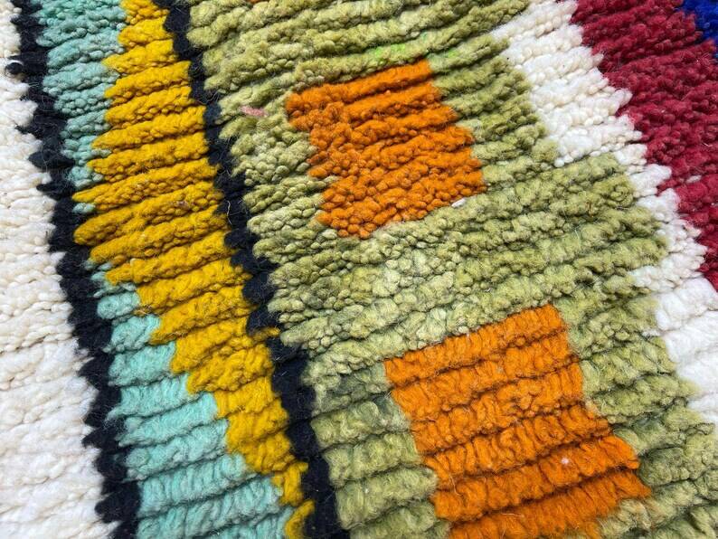 Handmade runner rug 300cm x 90cm