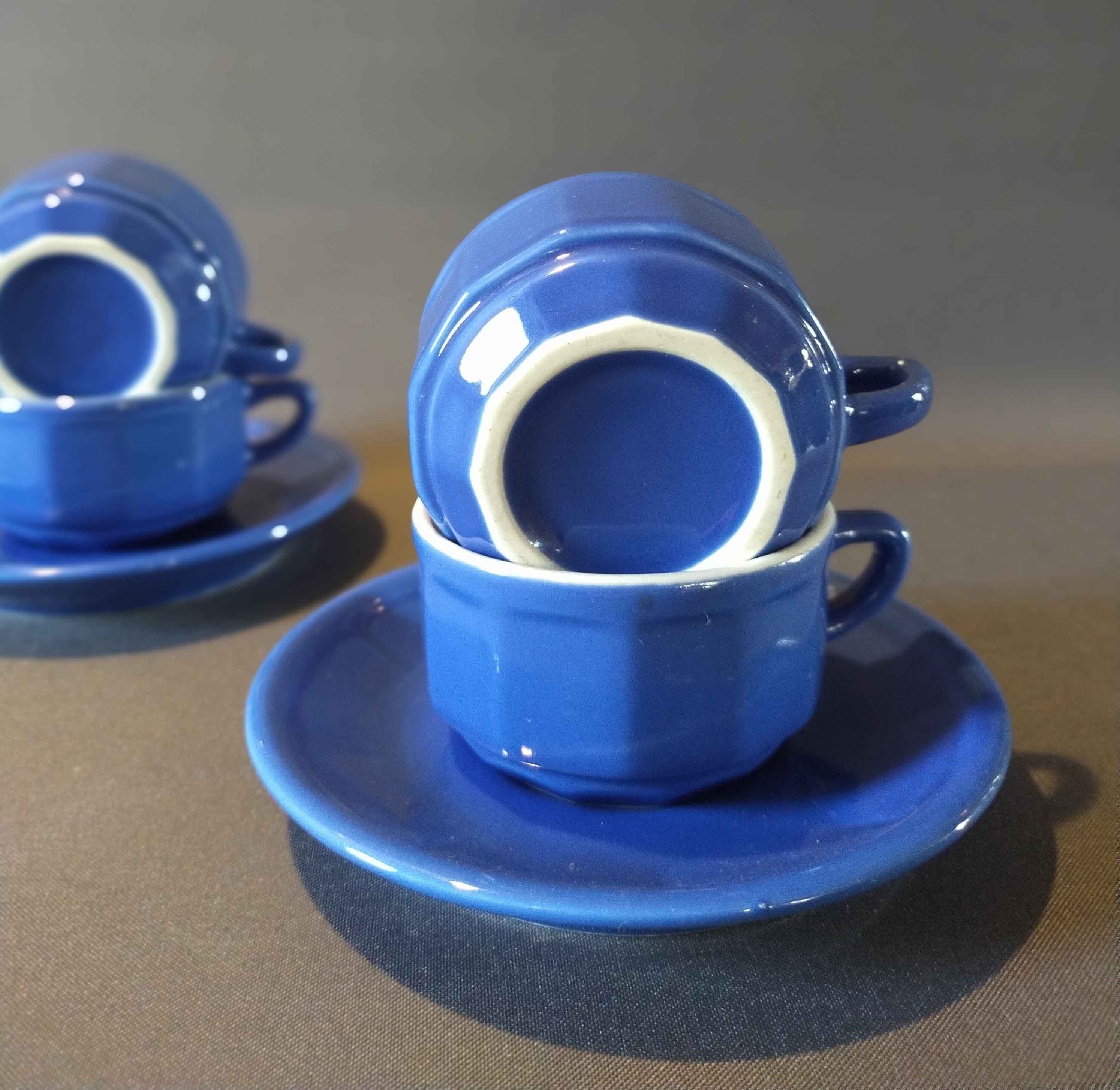 Blue Apilco Cups