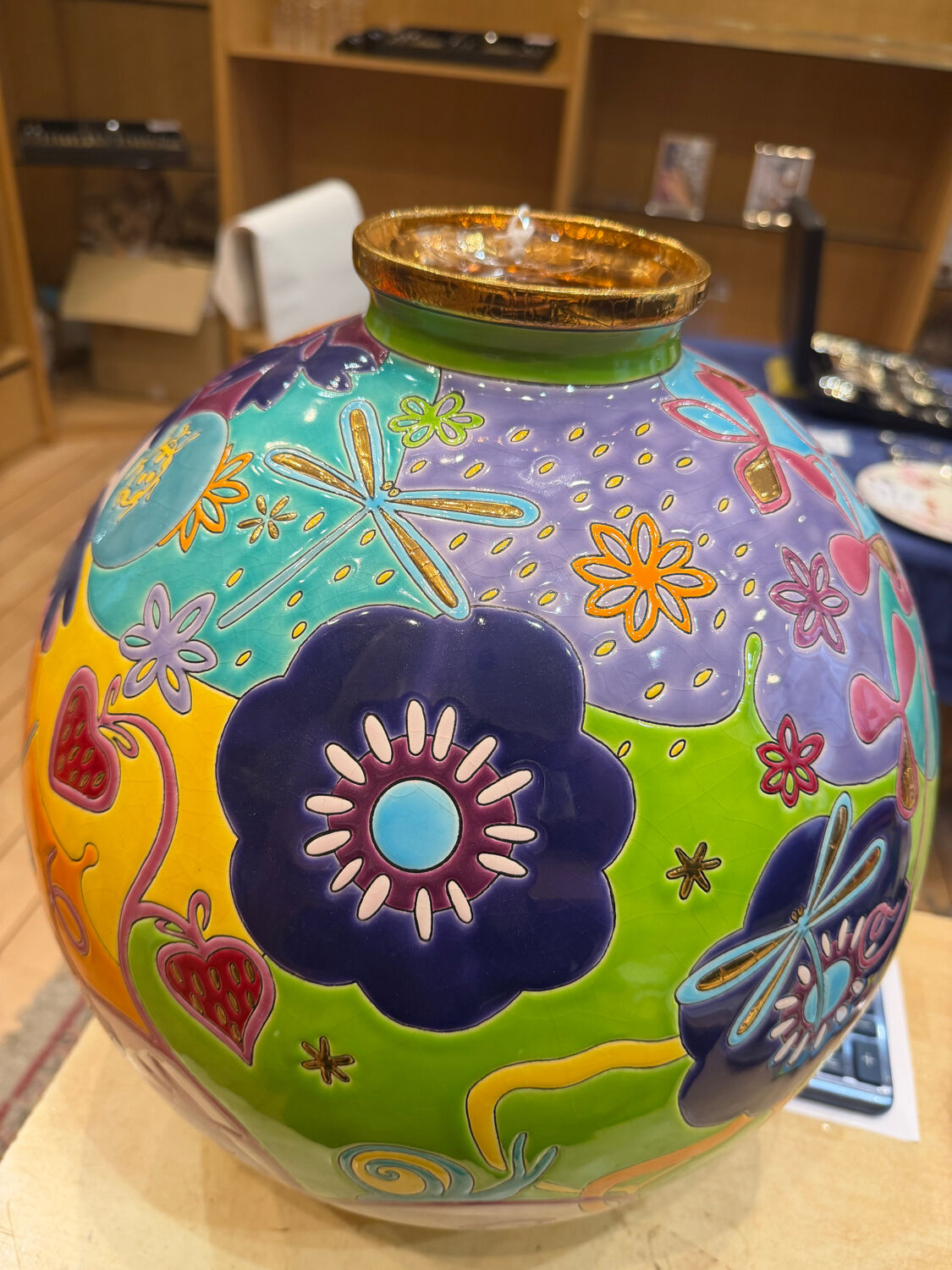 Vase Émaux de Longwy