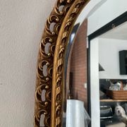 Ancien miroir en bois doré et verre biseauté