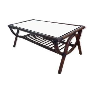 Table basse en rotin