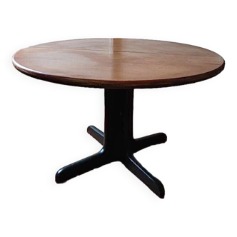 Gudme round Scandinavian extendable dining table vintage 1960