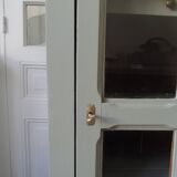 Vintage Parisian wardrobe, glass sublimated in verdigris