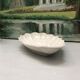 Trinket bowl in antique porcelain, shell-shaped