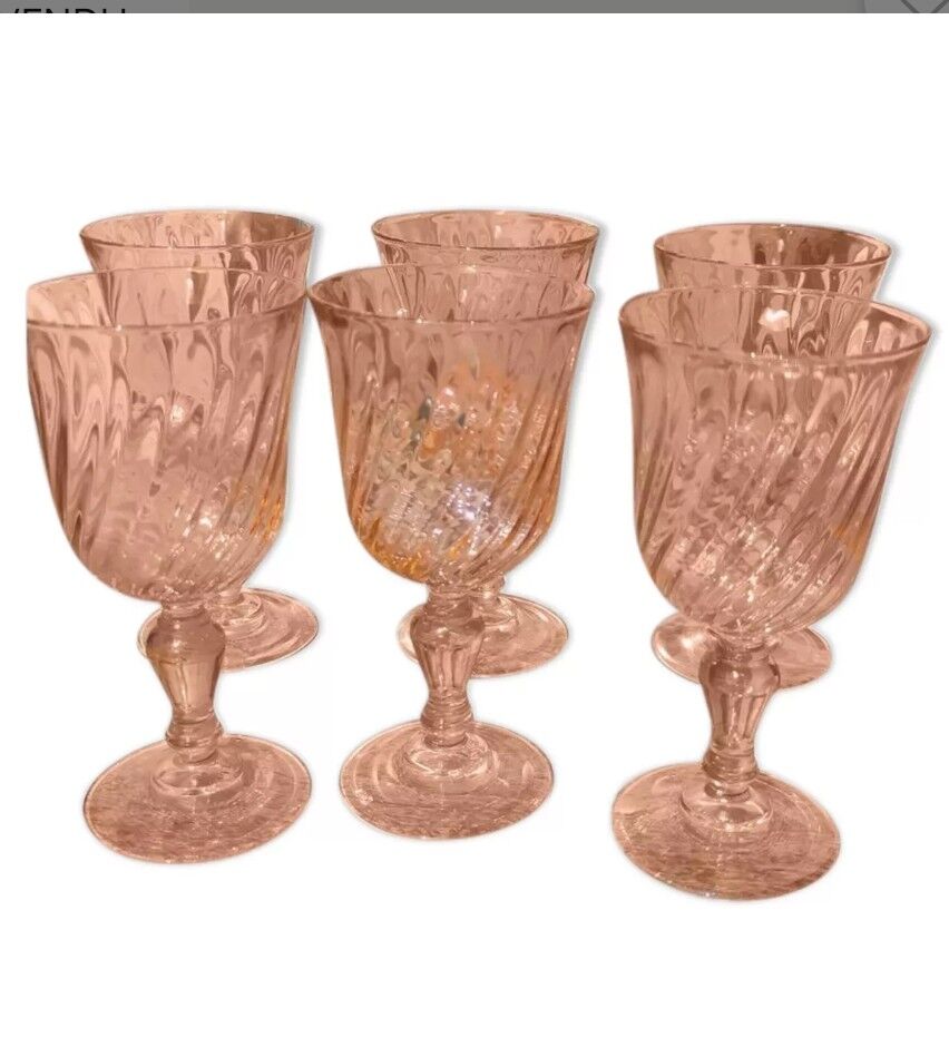 Water glasses rosaline d'arcoroc luminarc roses