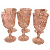 Water glasses rosaline d'arcoroc luminarc roses