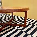 Solid teak coffee table by Niels Bach, Denmark 1960's