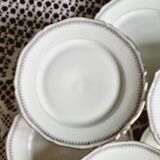 Set of 6 Sologne porcelain dessert plates