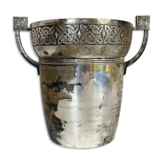 Art Deco champagne cooler with relief pattern, Sweden, 1930s