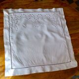 Duo of embroidered pillowcases