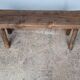Bench 100 cm old solid wood with patina