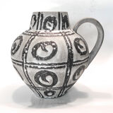 Beautiful vase Carstens 1960's Fat washes abstract décorby Heinz Siery