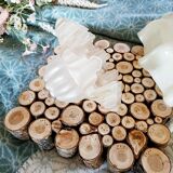 Opaline moulded glass tulip suspension