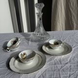 Vintage glass decanter in hot air balloon style H31 D18