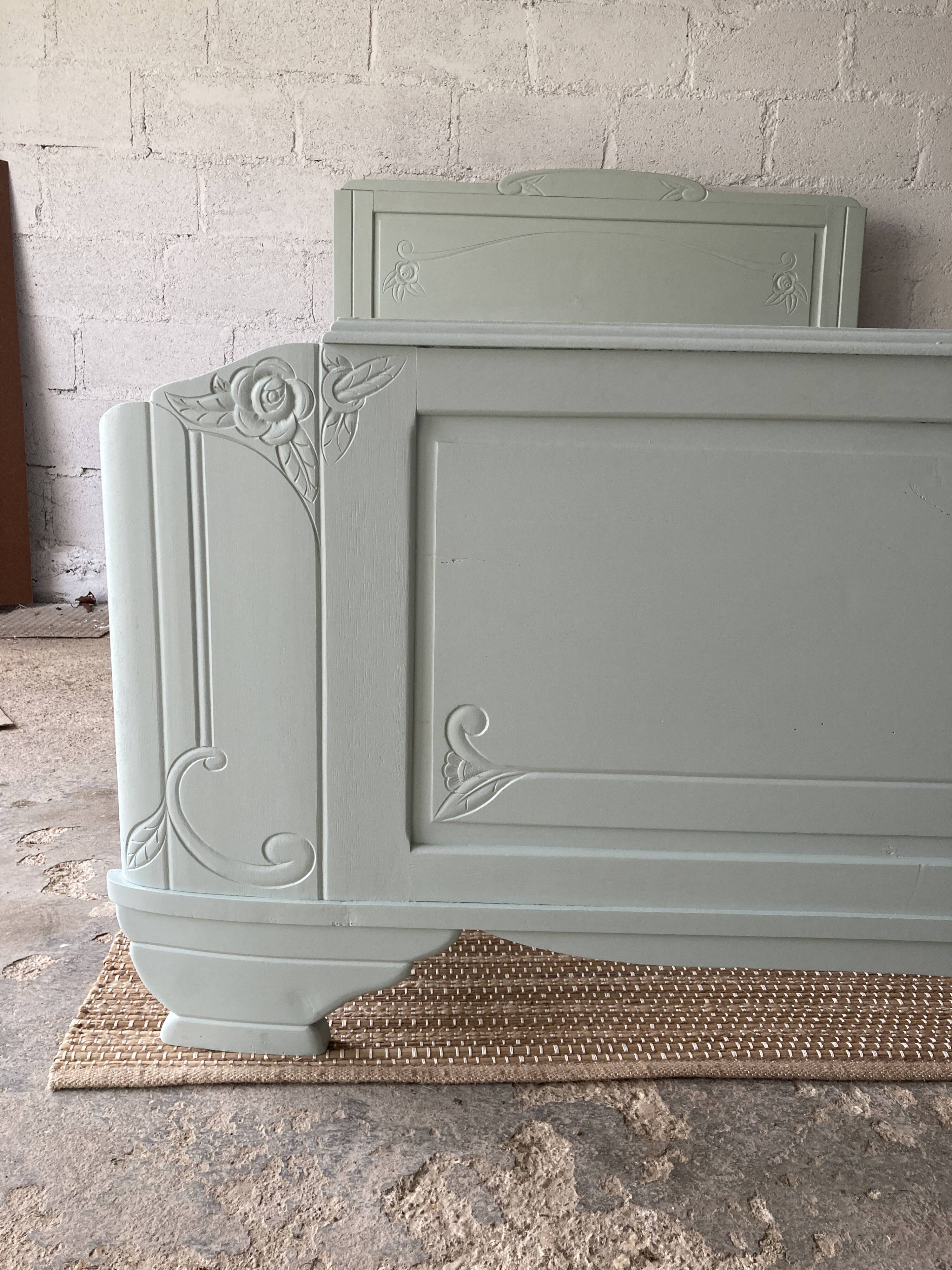 Cadre de lit art déco