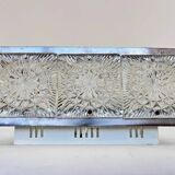 Rare glass flush mount by Kamenicky Senov, 1970s / Czechoslovakia
