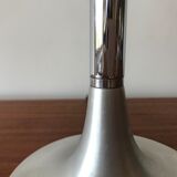 Mushroom lamp, brushed steel, circa 1960